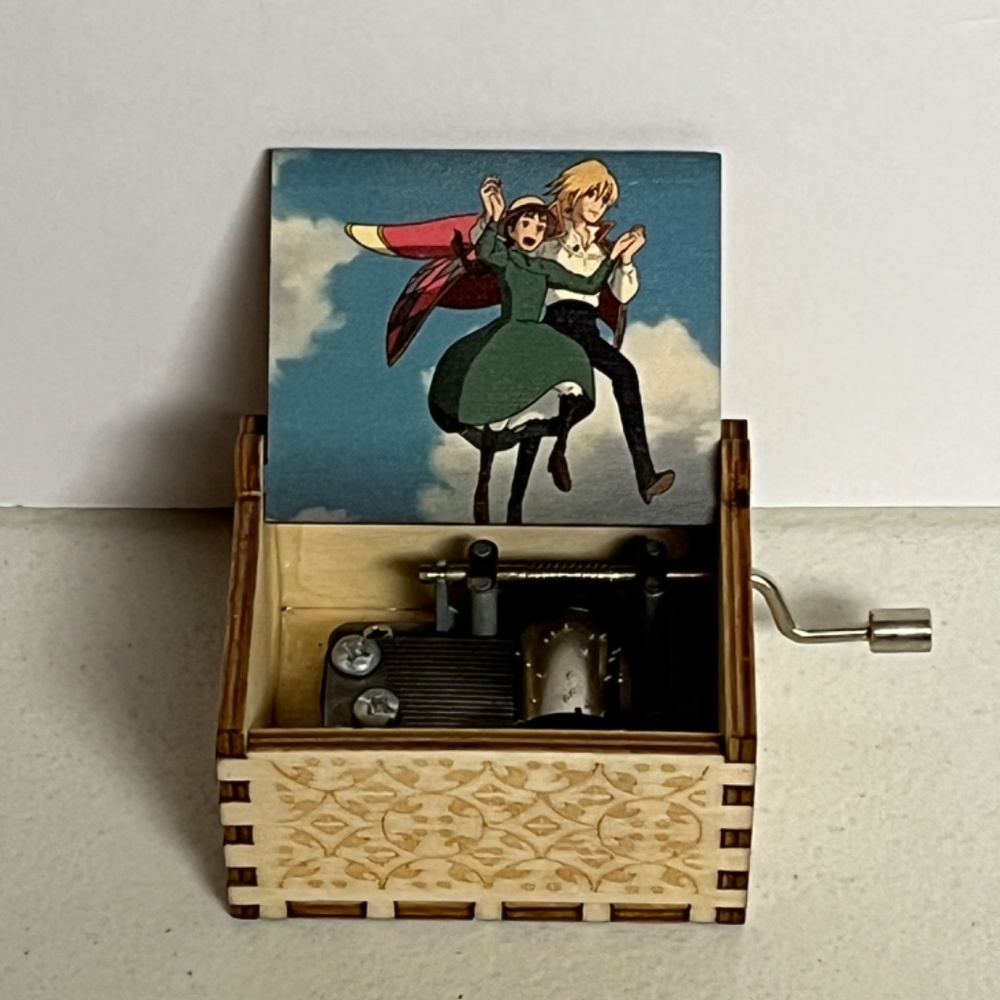 Howls Castle Sophie Hatter Wizard Howl Hand Crank Music Box Studio Ghibli Anime